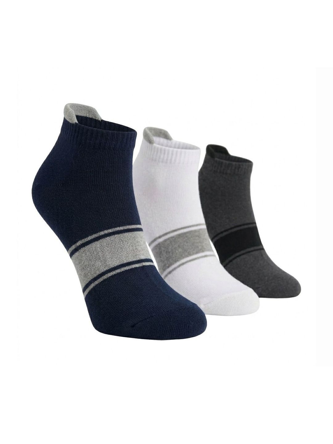 Dollar Men Pack of 3 Cotton Assorted Ankle Length Socks