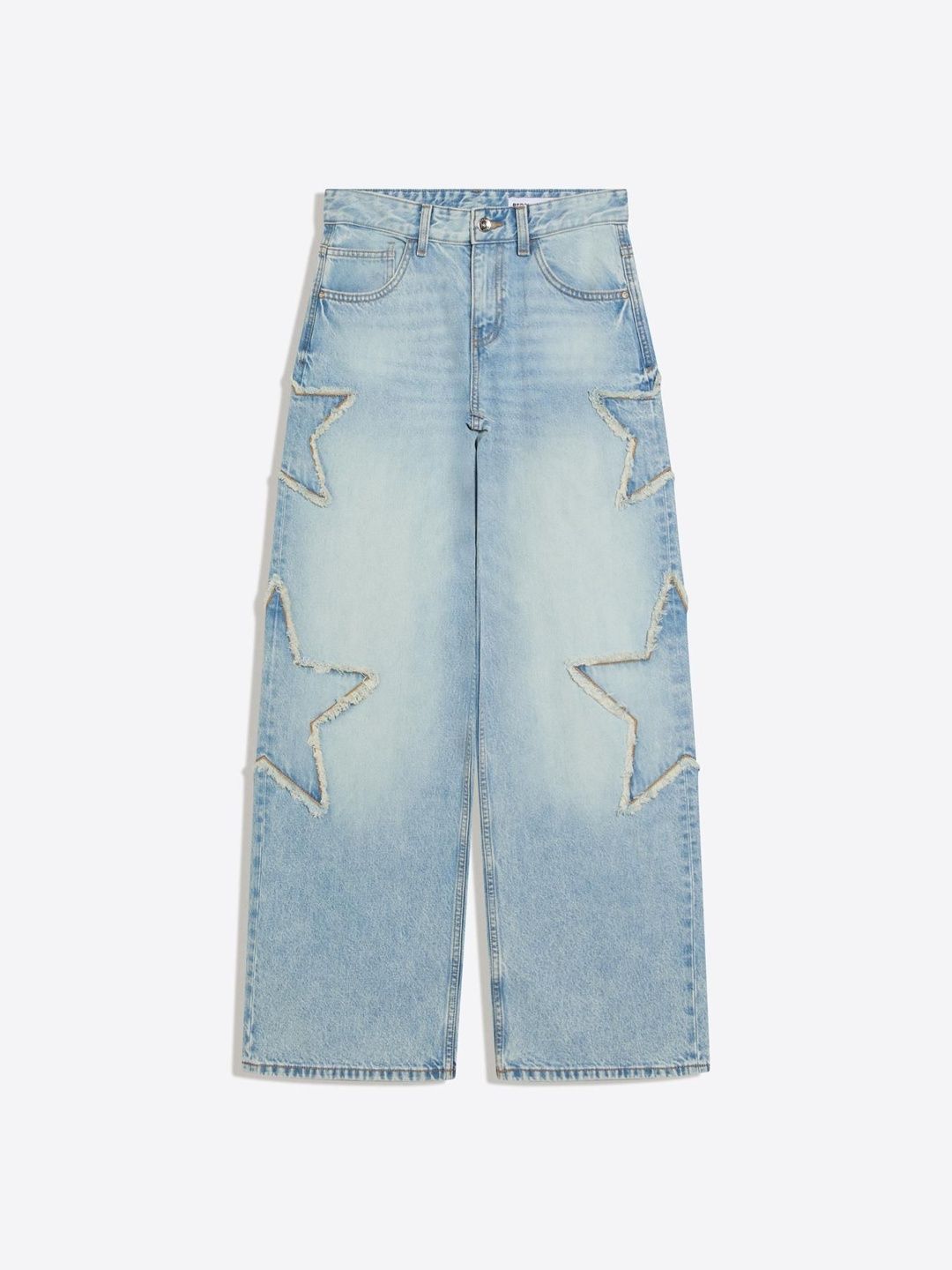 Low Rise Boyfriend Jeans With Stars