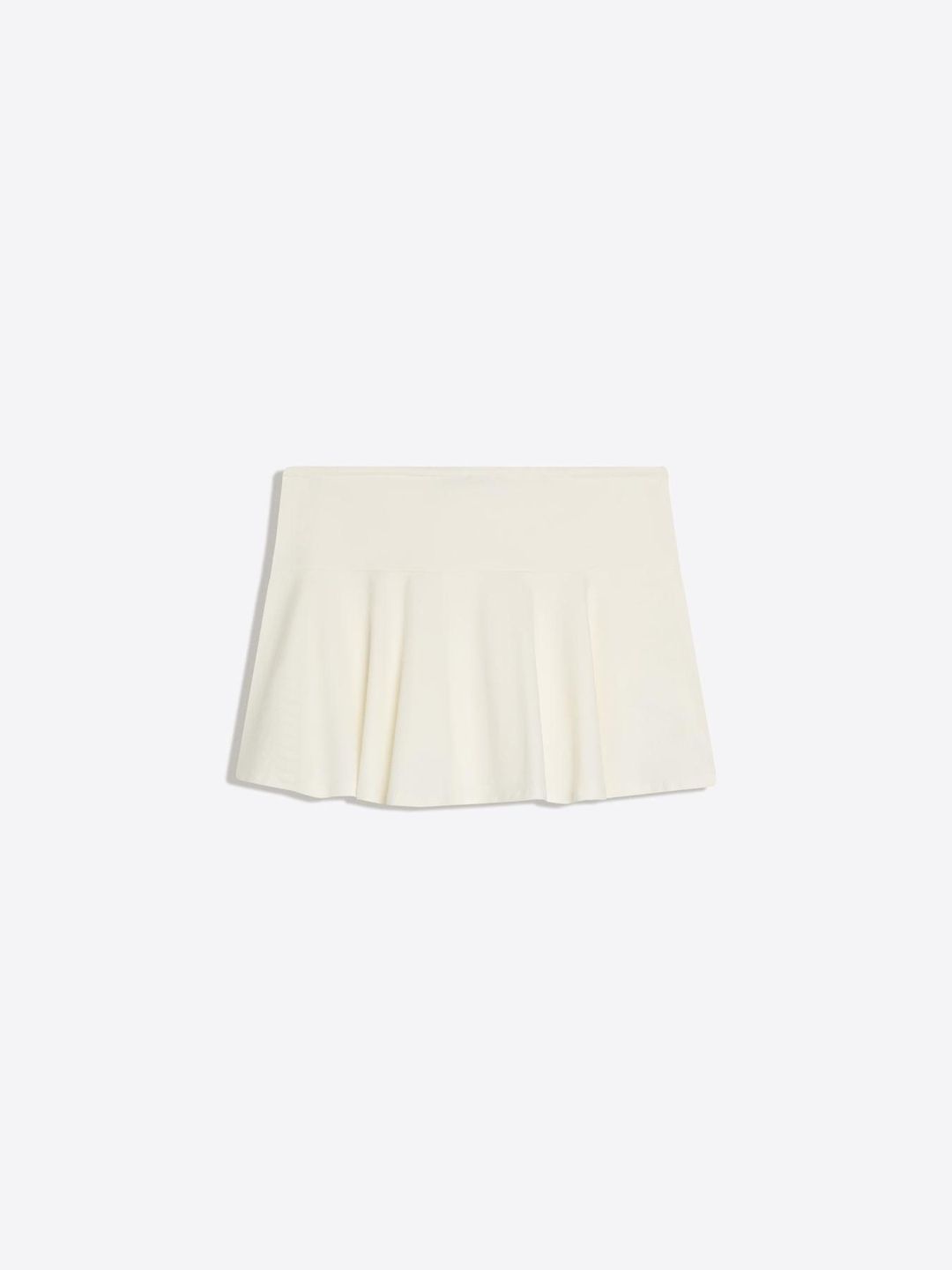 Cotton Mini Skort With Tie Waist