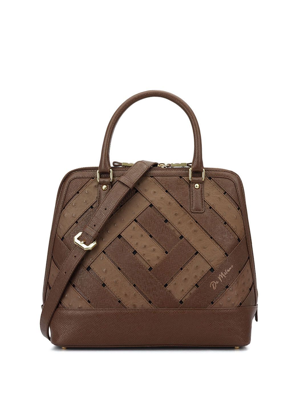 Da Milano Da Milano Leather Structured Handheld Bag