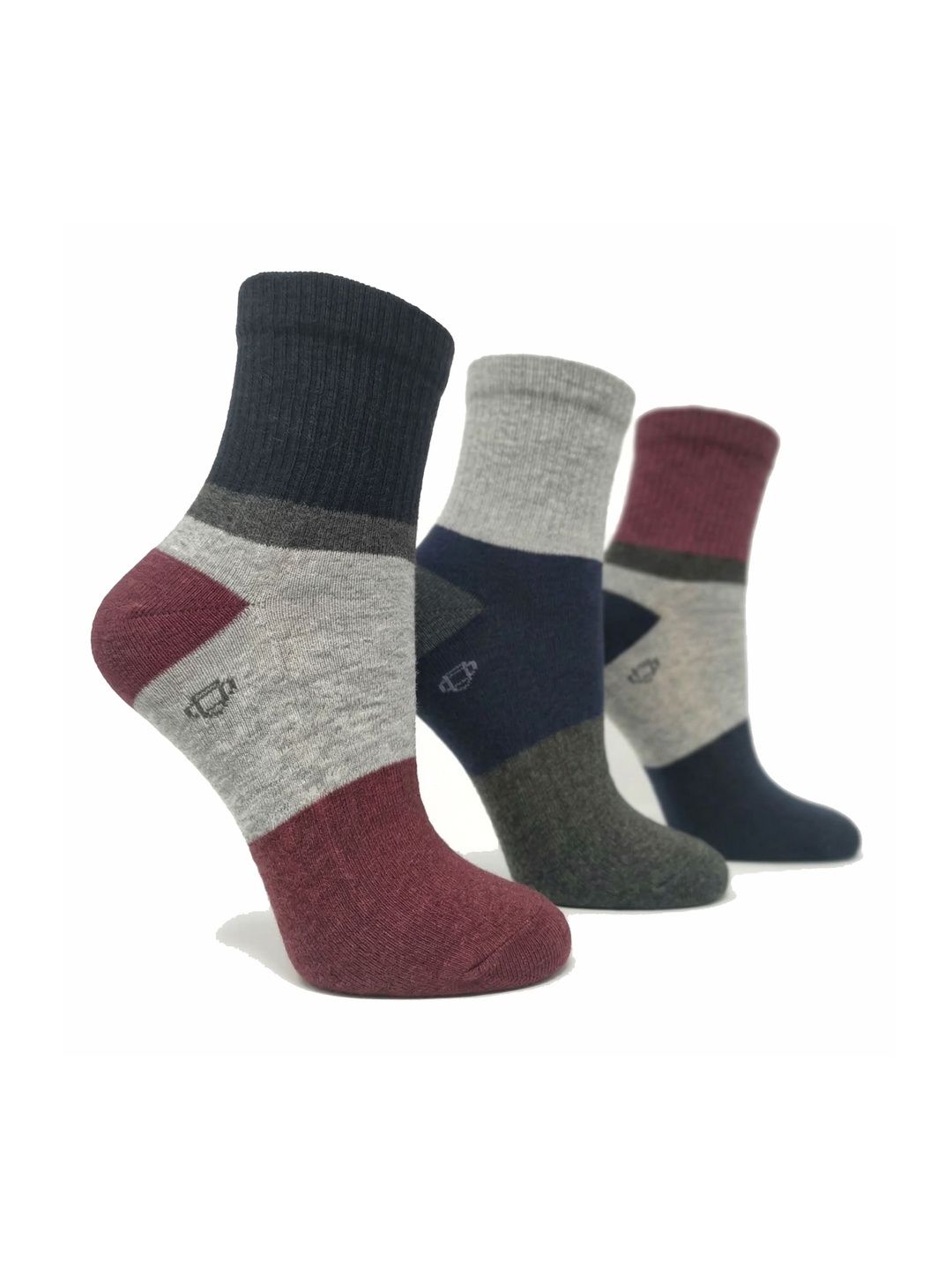 Dollar Men Pack of 3 Cotton Assorted Ankle Length Socks