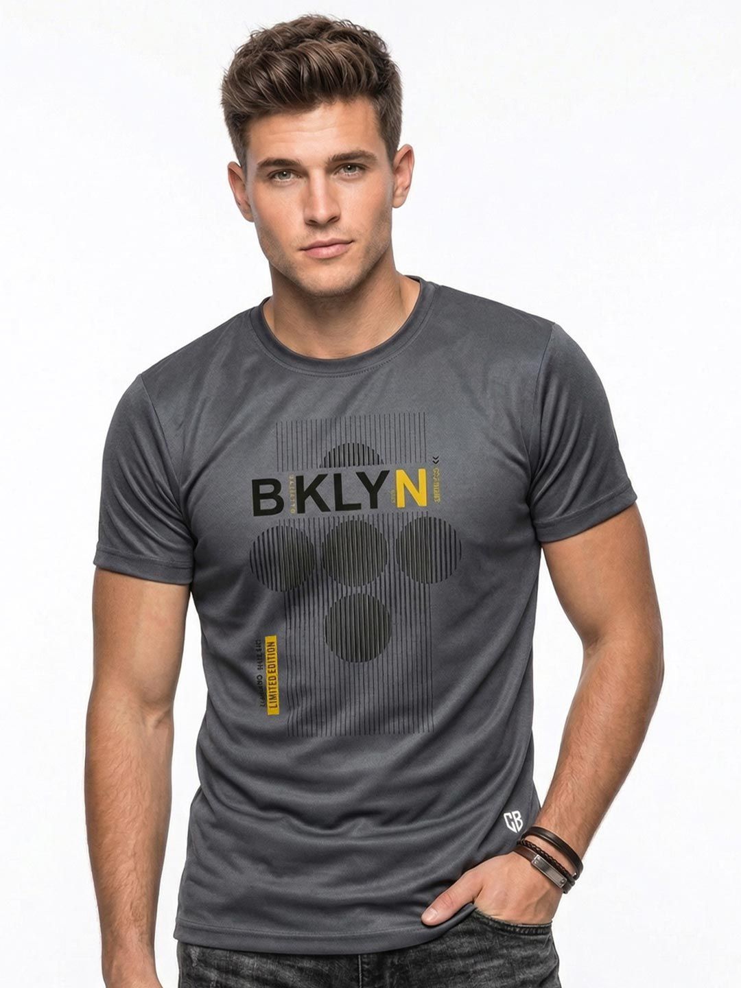 Here&Now X Game Begins Men Typography Printed T-shirt