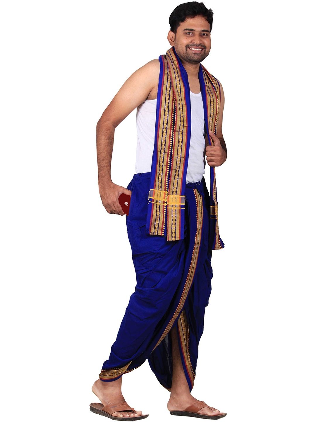 PRAKASAM COTTON Men Cotton Dhoti Dhotis