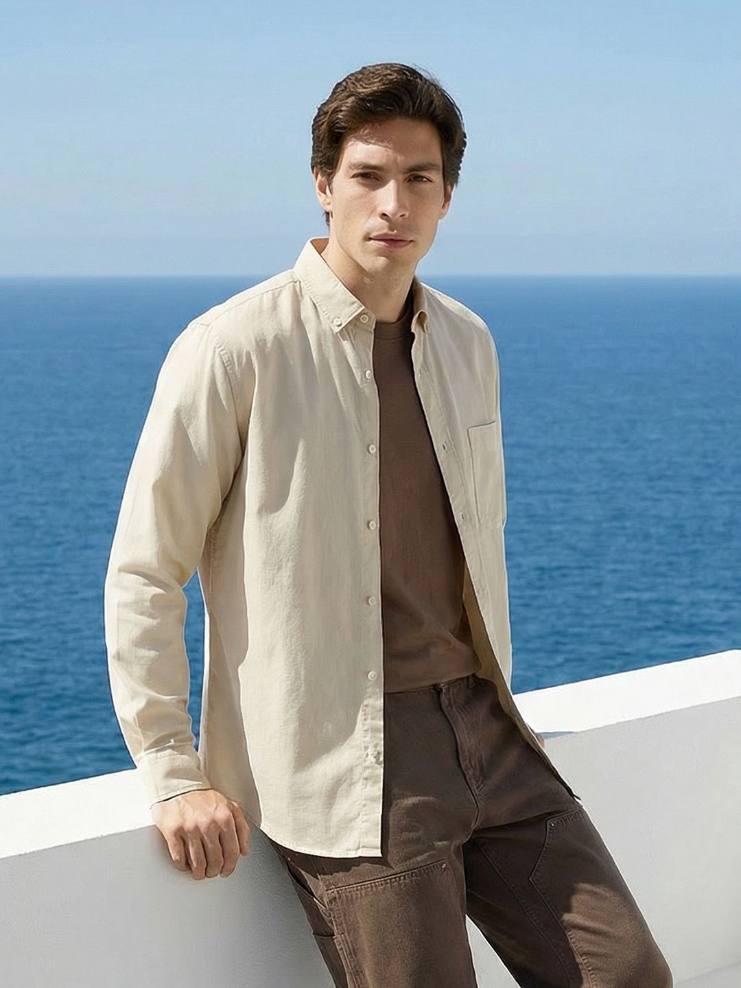 Mast & Harbour Pure Cotton Casual Shirt