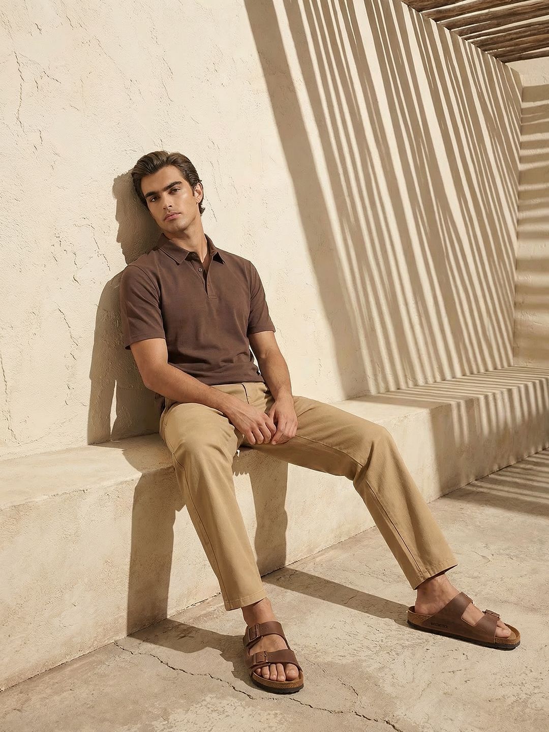 Mr Bowerbird Pure Cotton Polo Collar T-shirt