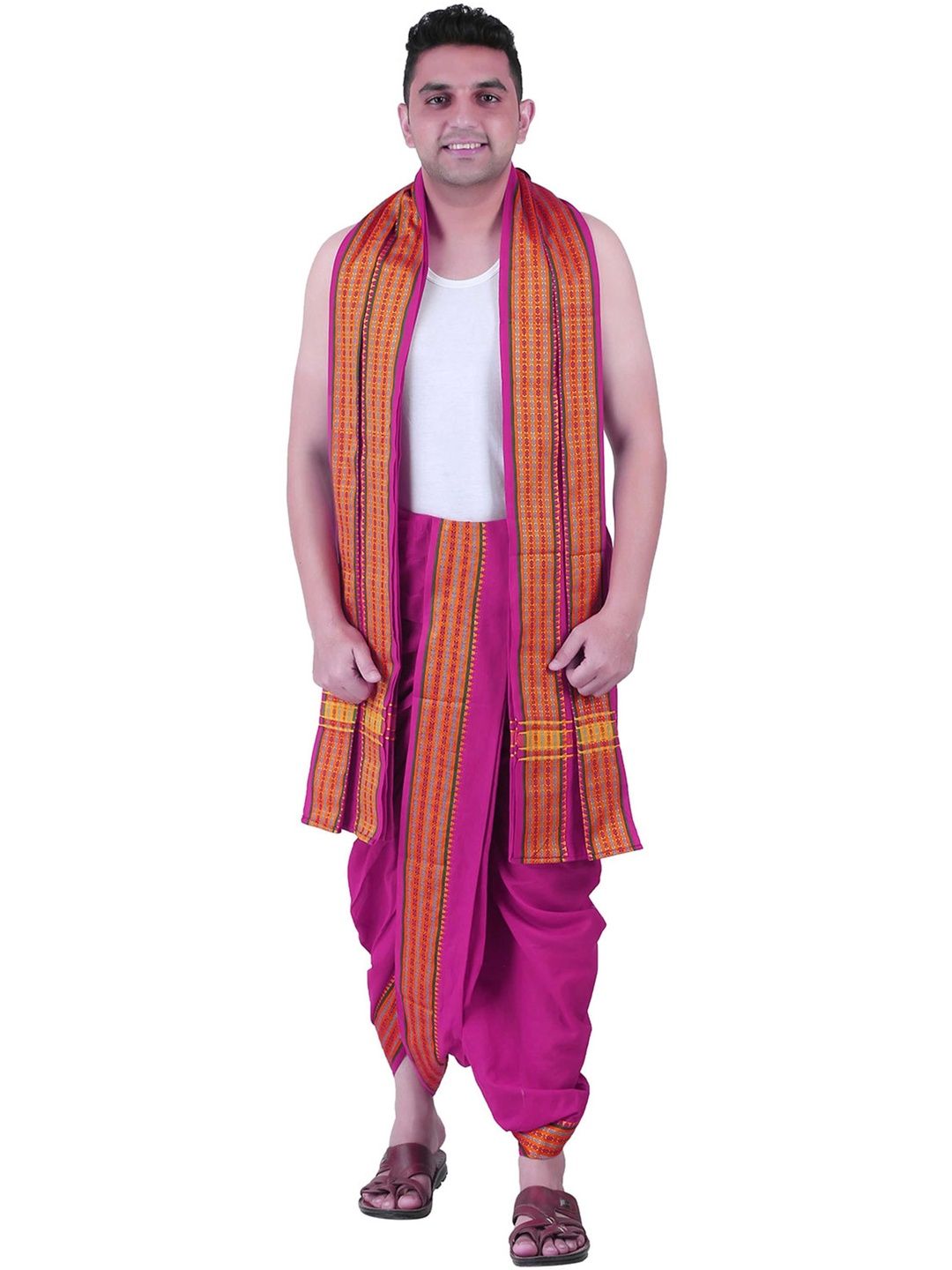 PRAKASAM COTTON Men Cotton Dhoti Dhotis