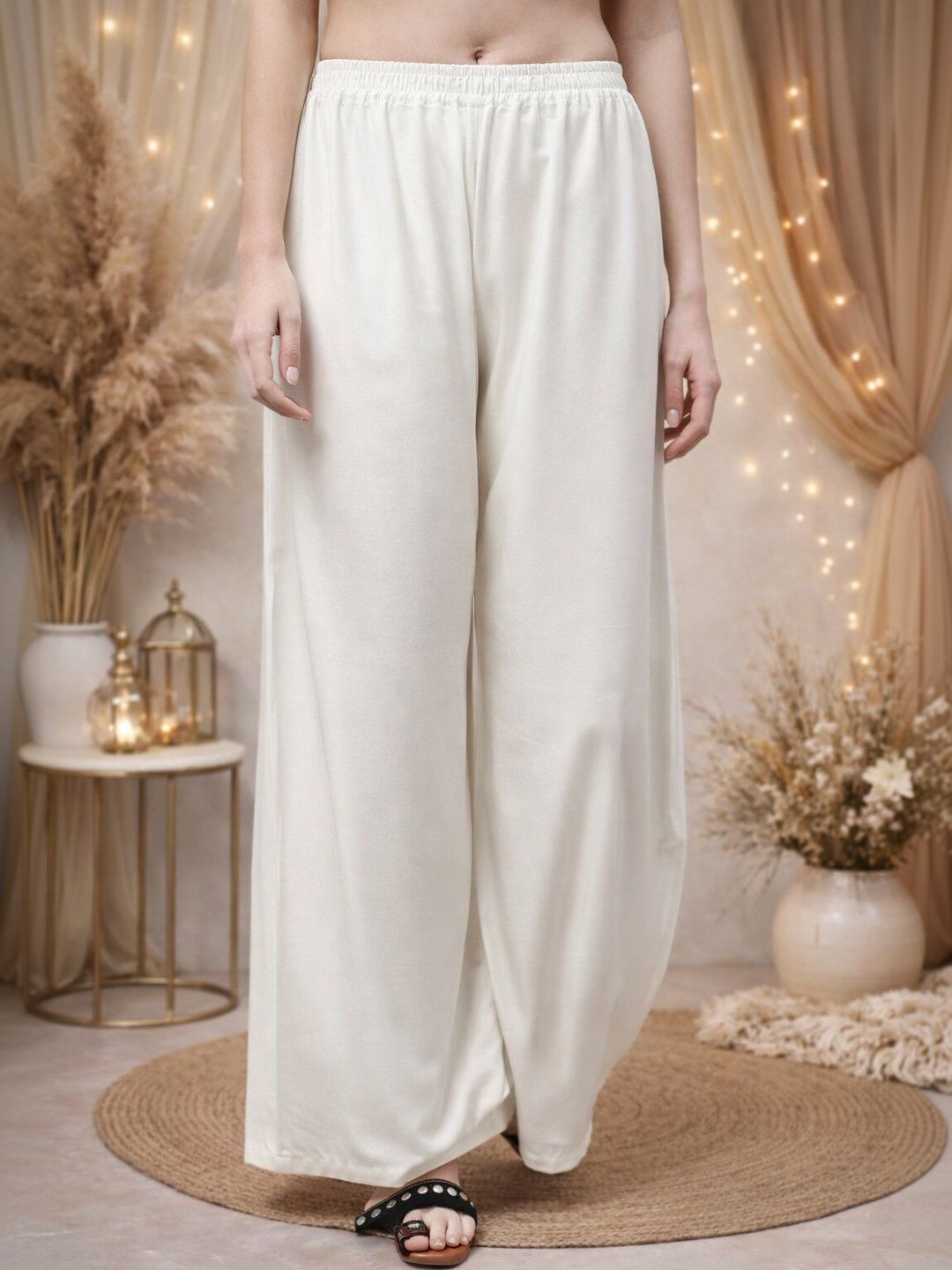 KALINI Women Flared Ethnic Palazzos