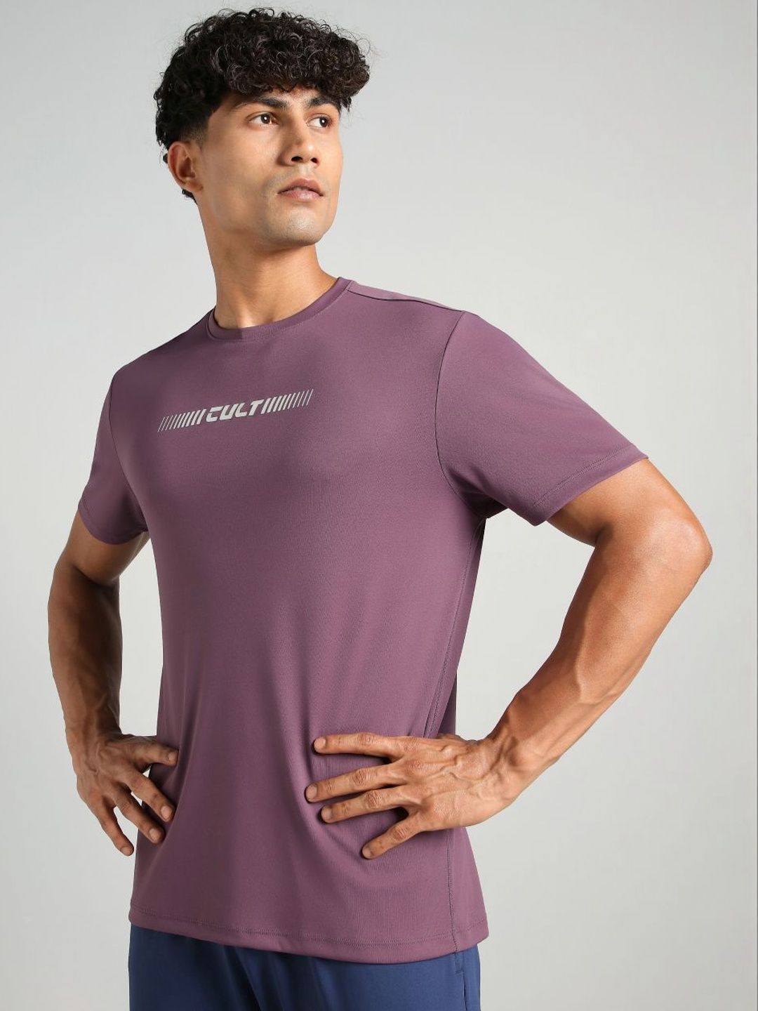 CULT Men's Purple Everyday Performance Tshirts