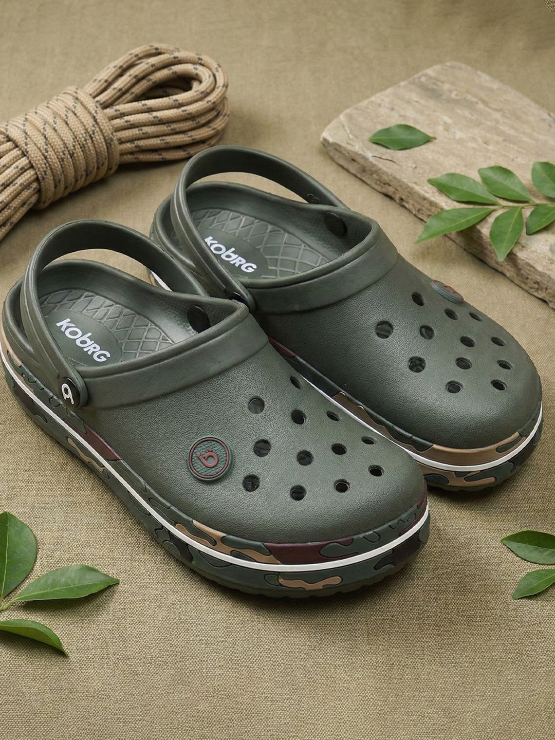 Koburg Lite Men Lightweight Adjustable Backstrap Anti Skid Slip-on Clogs Sandals
