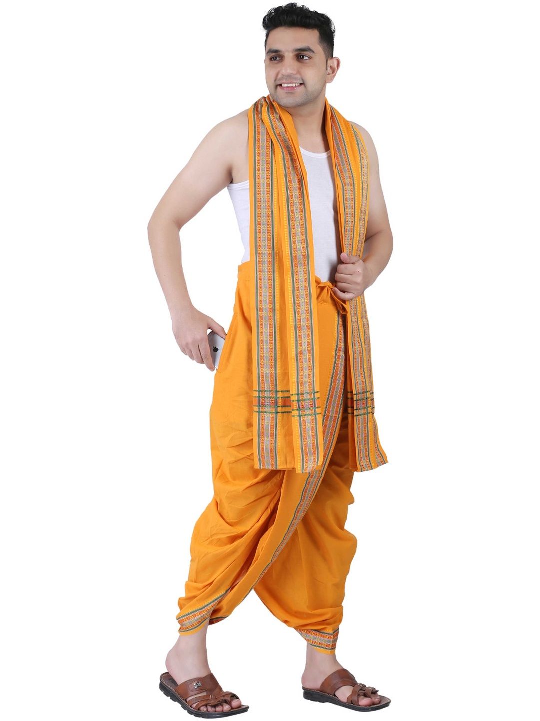 PRAKASAM COTTON Men Cotton Dhoti Dhotis