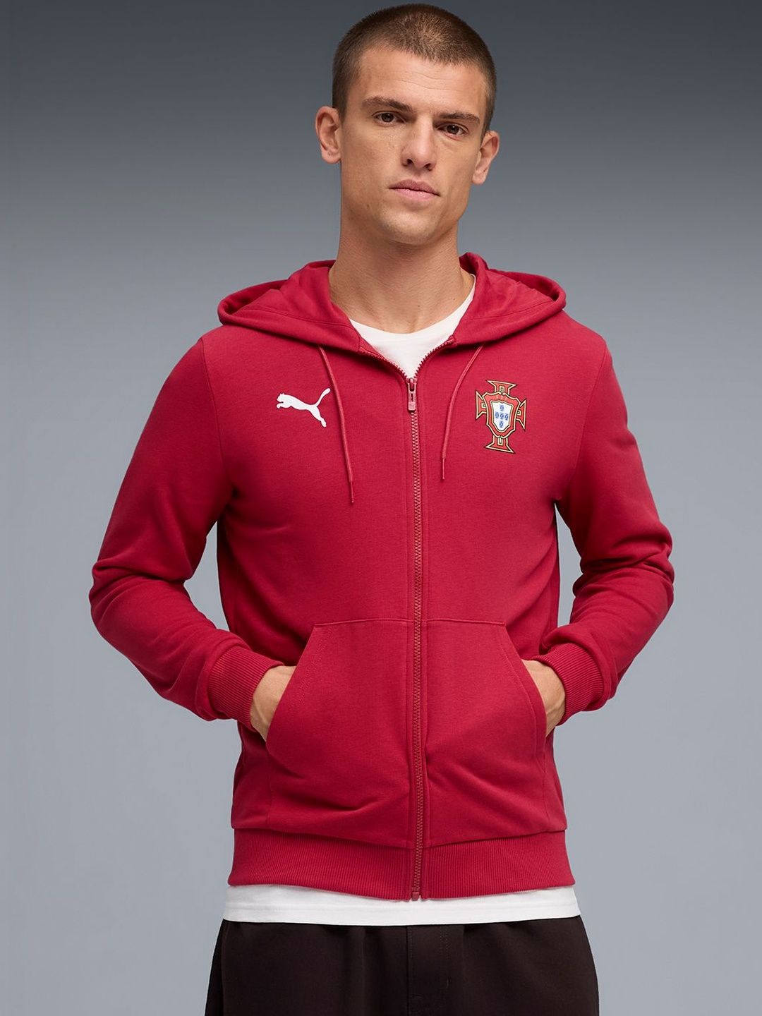 Puma Portugal FtblCulture Men's Football Hooded Sweat Jacket
