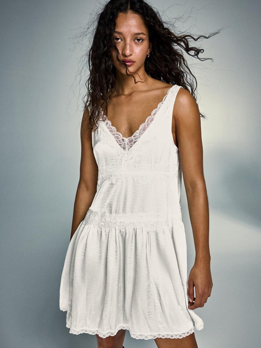 Mini Sateen Dress