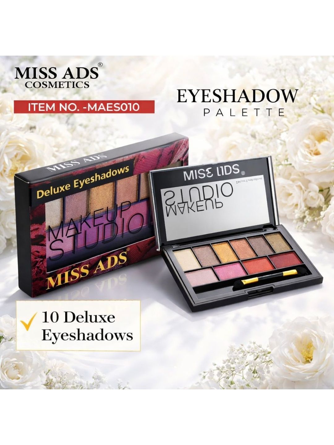 MISS ADS Glitter & Matte Eyeshadow Palette - 15 g - MAES010 deal from myntra MISS ADS Glitter & Matte Eyeshadow Palette - 15 g - MAES010 deal from myntra