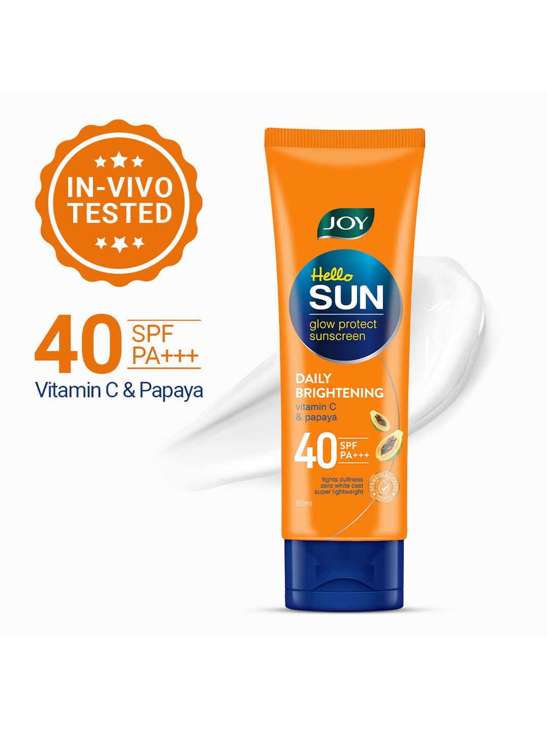 JOY Joy Hello Sun Glow Protect Sunscreen Daily Brightening SPF40 PA+++ 50ml