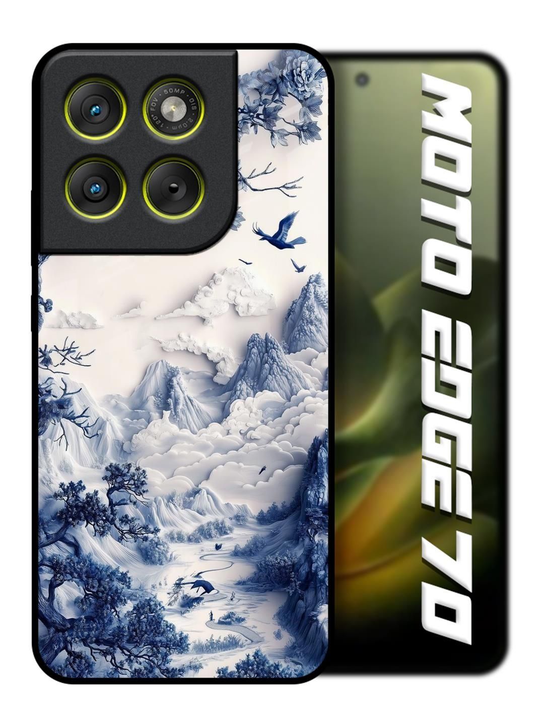 QRIOH Abstract Printed Motorola Edge 70 5G Back Case Mobile Accessories