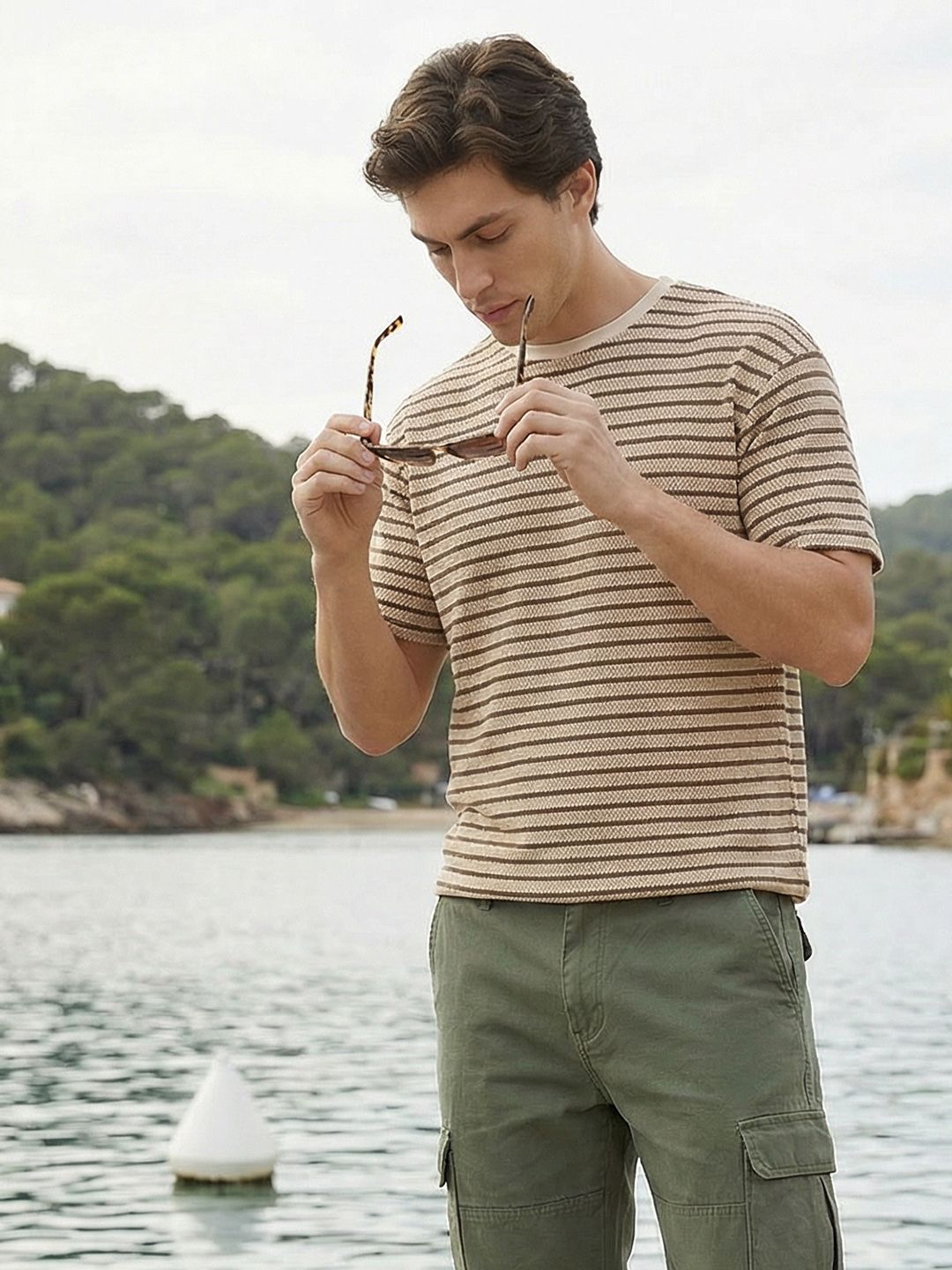 Mast & Harbour Horizontal Striped T-shirt