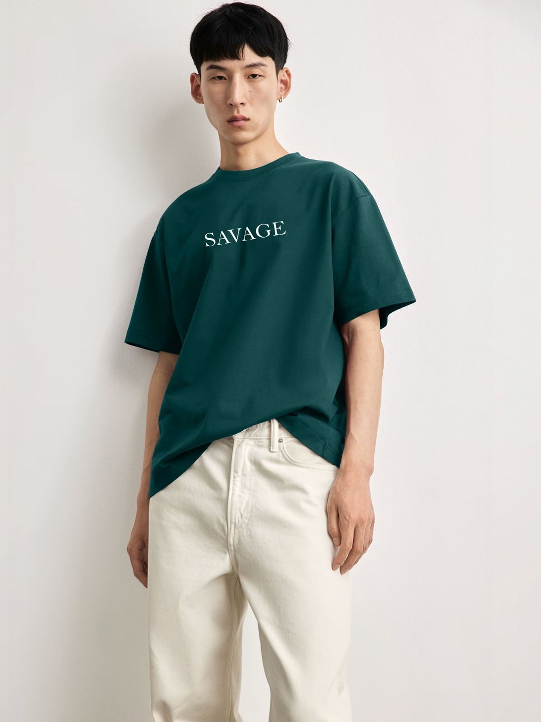 TOGS & TERRE Men Typography Printed Organic Cotton Blend T-shirt