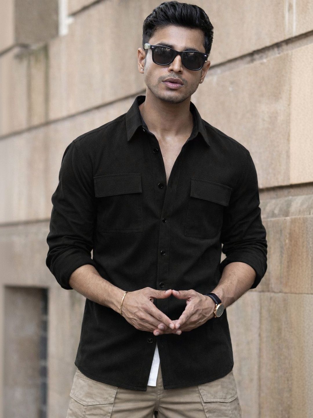 CHROVEL Men Corduroy Jacket