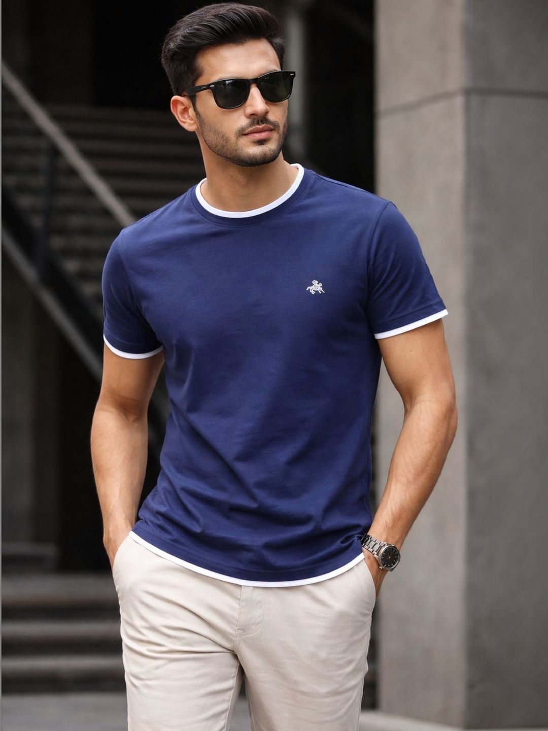 ROLLISTEAR Mens Round Neck Tshirts