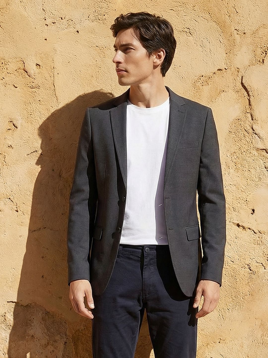 Mast & Harbour Self Design Notched Lapel blazer
