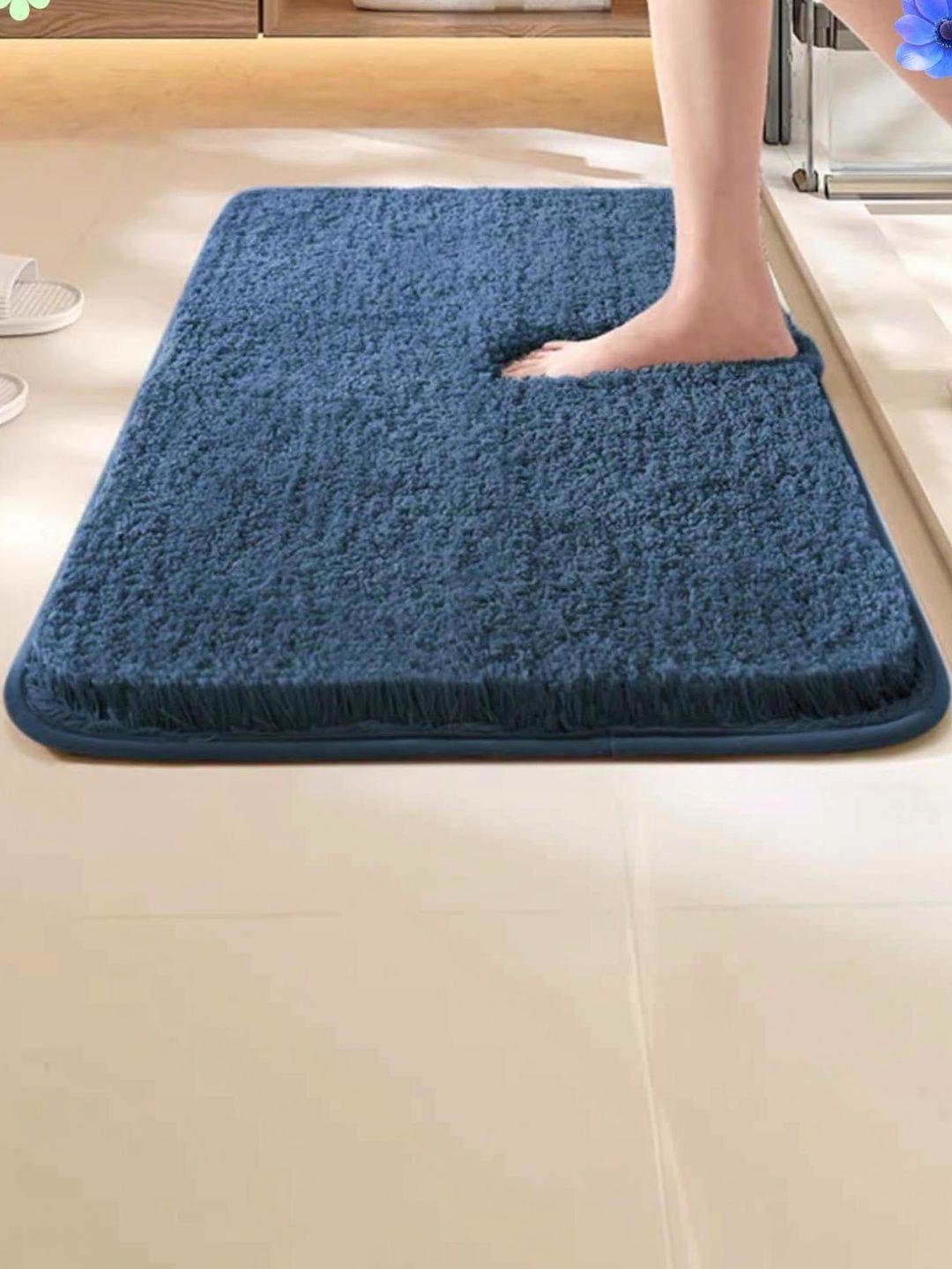 Banchmark Home Furnishings Navy Blue Anti-Skid Doormats