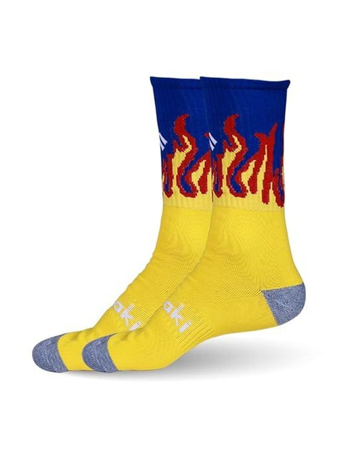 mizaki Men Pack of 2 Cotton Blend Assorted Calf Length Socks