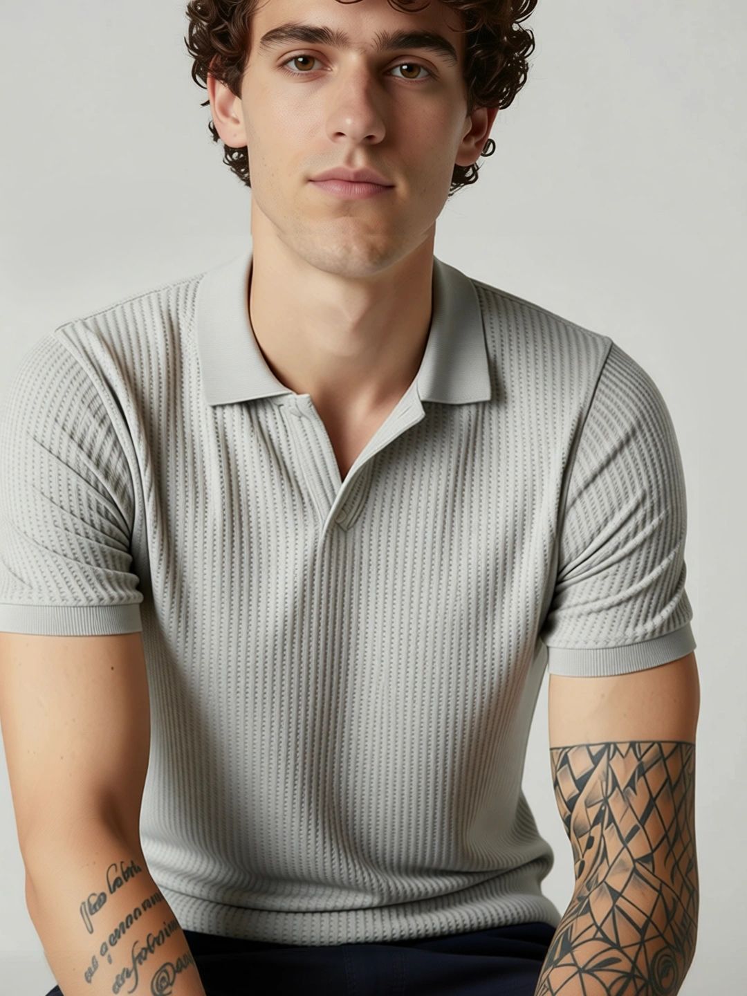 Roadster Men Polo Collar T-shirt