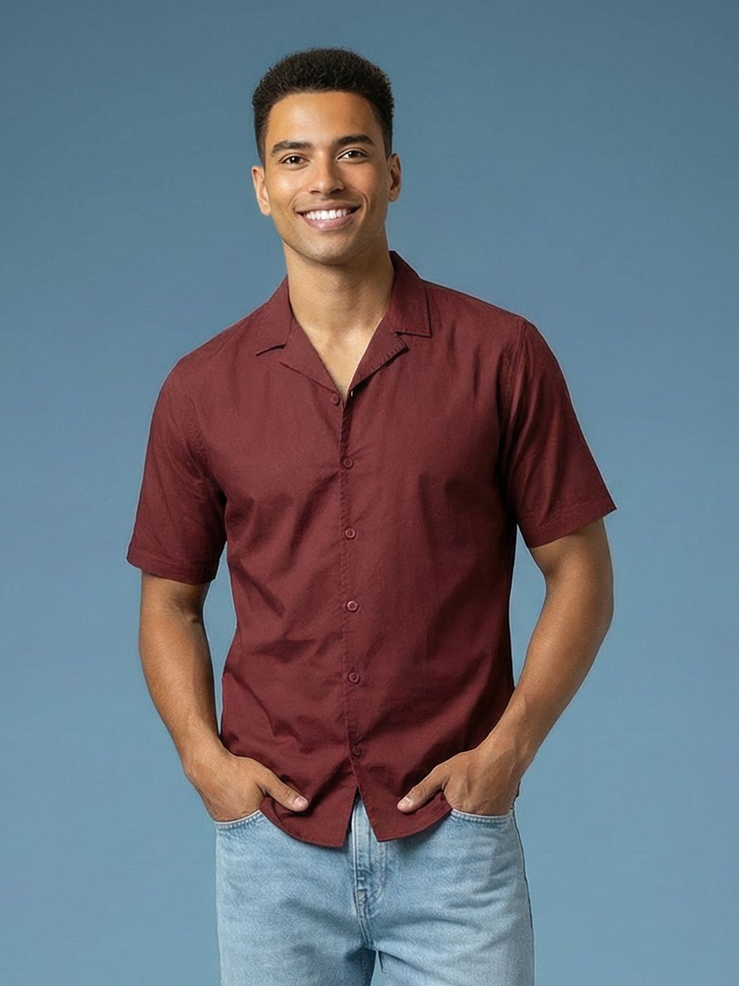 HERE&NOW  Cotton Casual Shirt