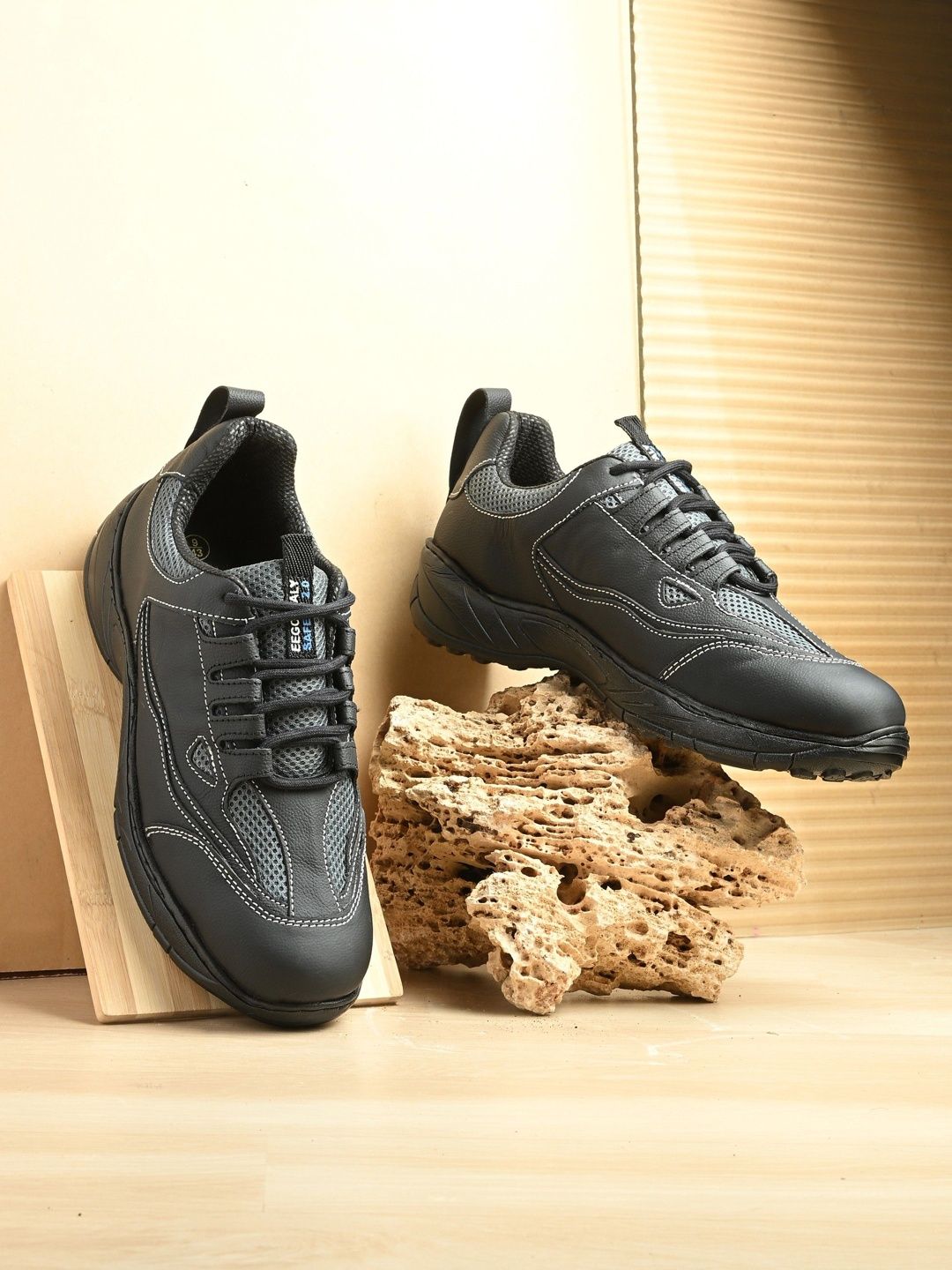 Eego Italy Men Leather Round Toe Sports Shoes