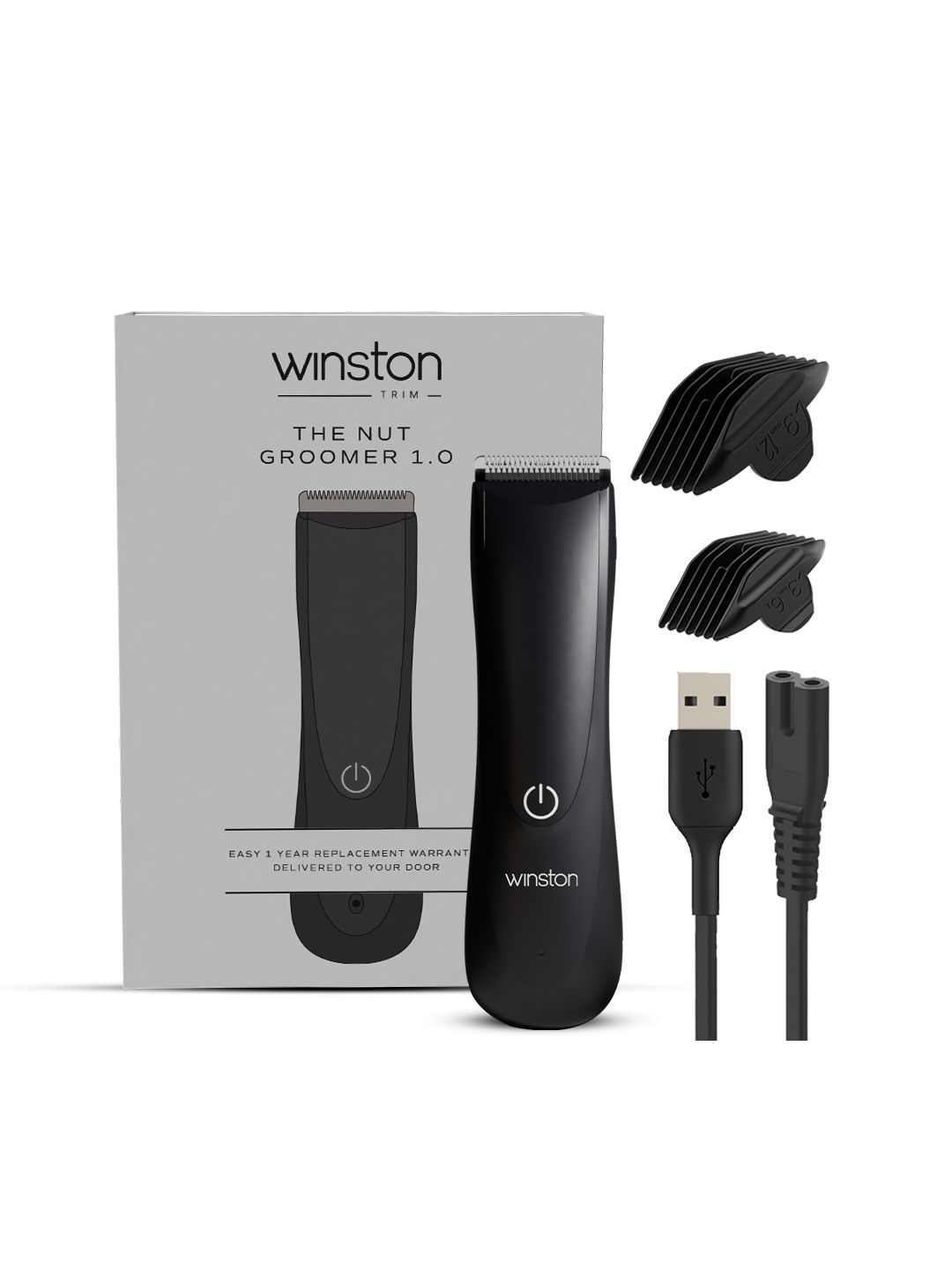 WINSTON Rechargeable Nut Groomer 1.0 Body & Ball Trimmer with 120 Min Battery