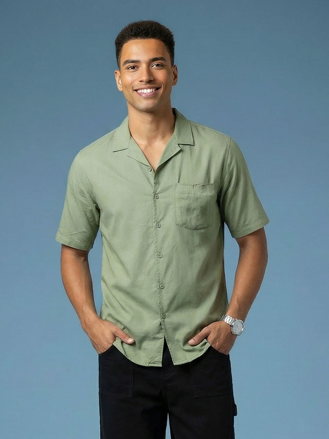 HERE&NOW Pure Cotton Casual Shirt
