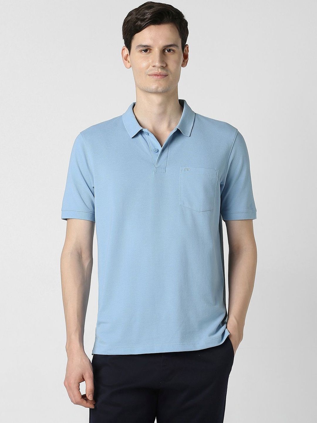 Peter England Casuals Men Polo Collar Pockets T-shirt