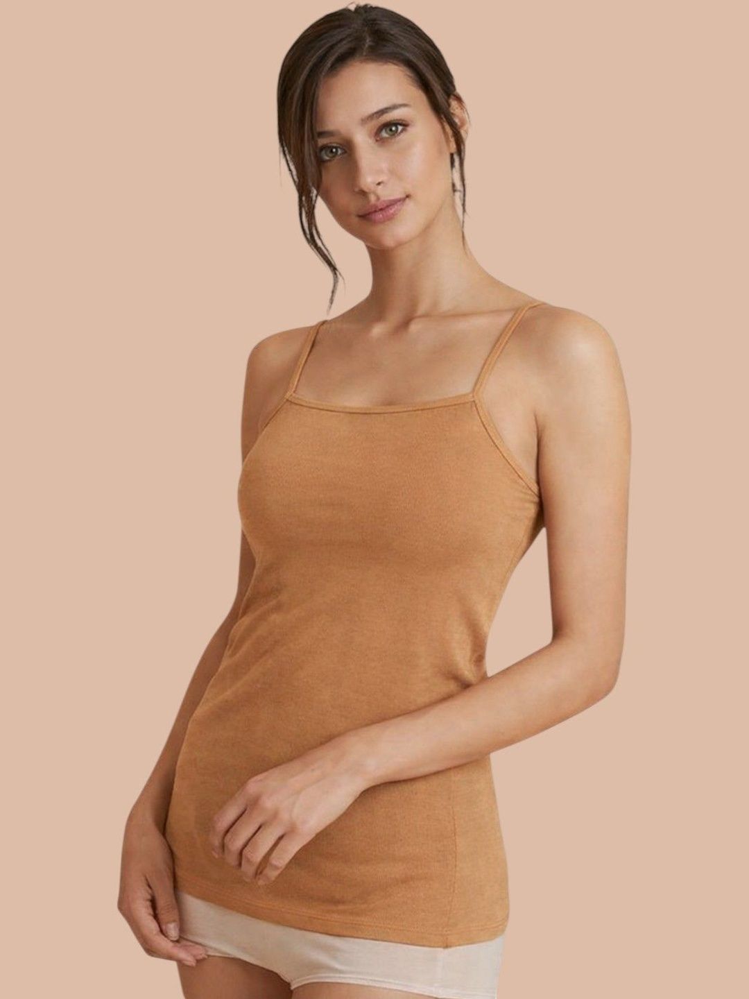 CORSICA Square Neck Shoulder Straps Cotton Top