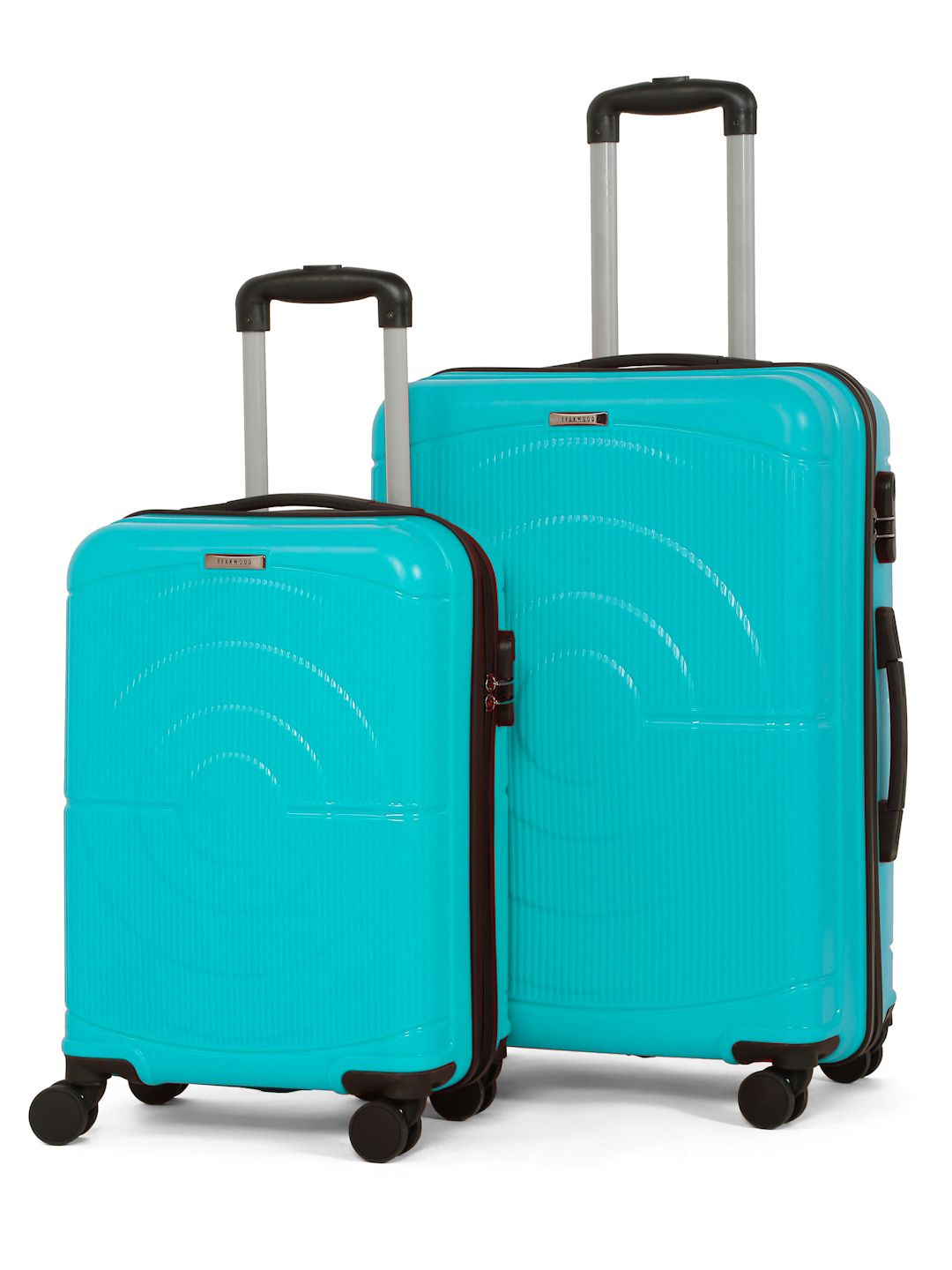 Teakwood Leathers Concentrix Set of 2 360-Degree Rotation Trolley Bag - 95L