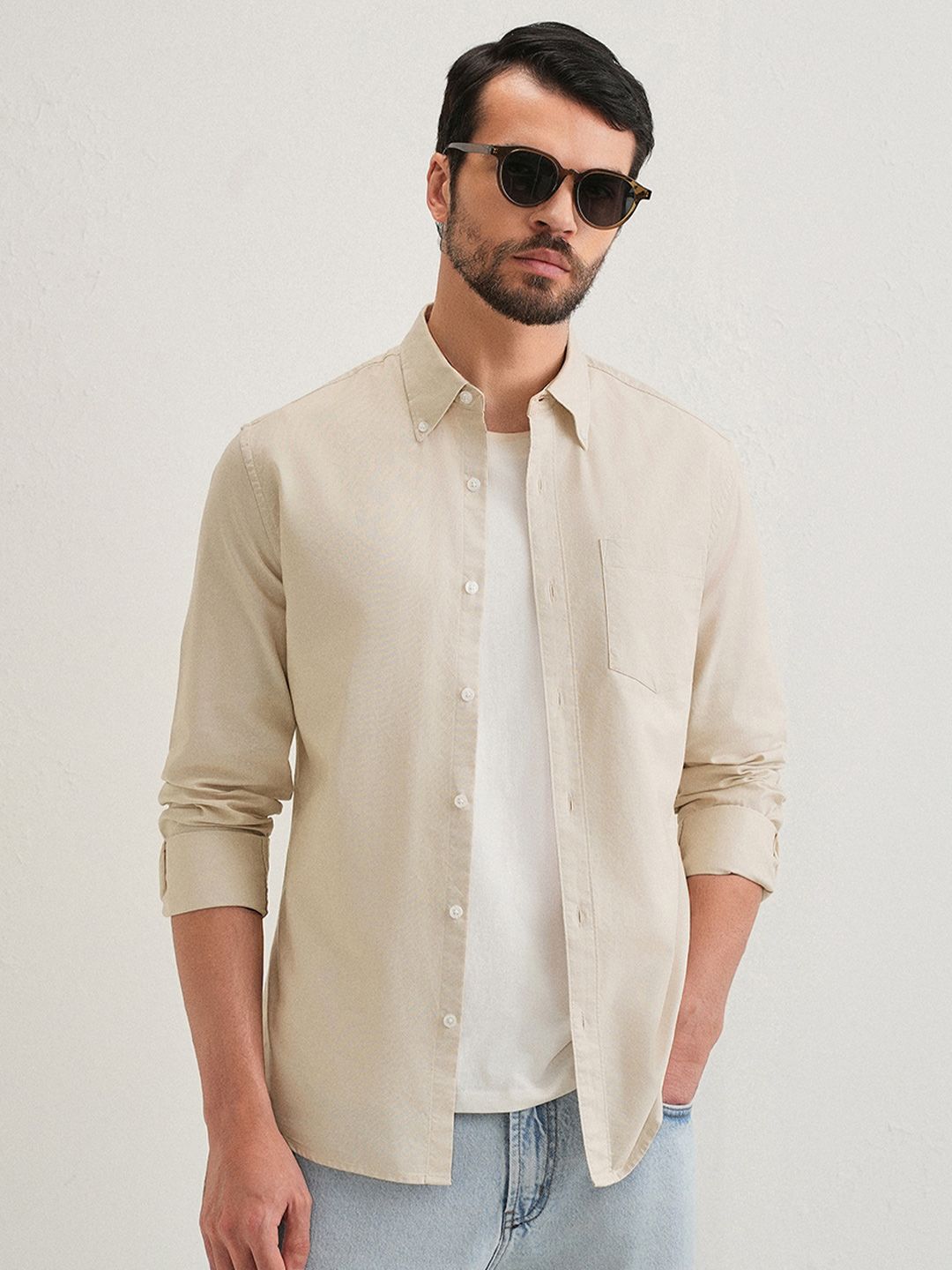 Banana Club Classic Slim Fit Cotton Oxford Shirt