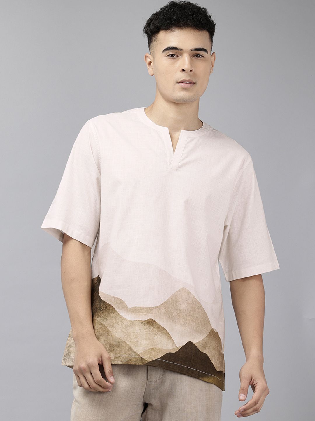 NAVNIV Printed Pure Cotton Straight Kurta