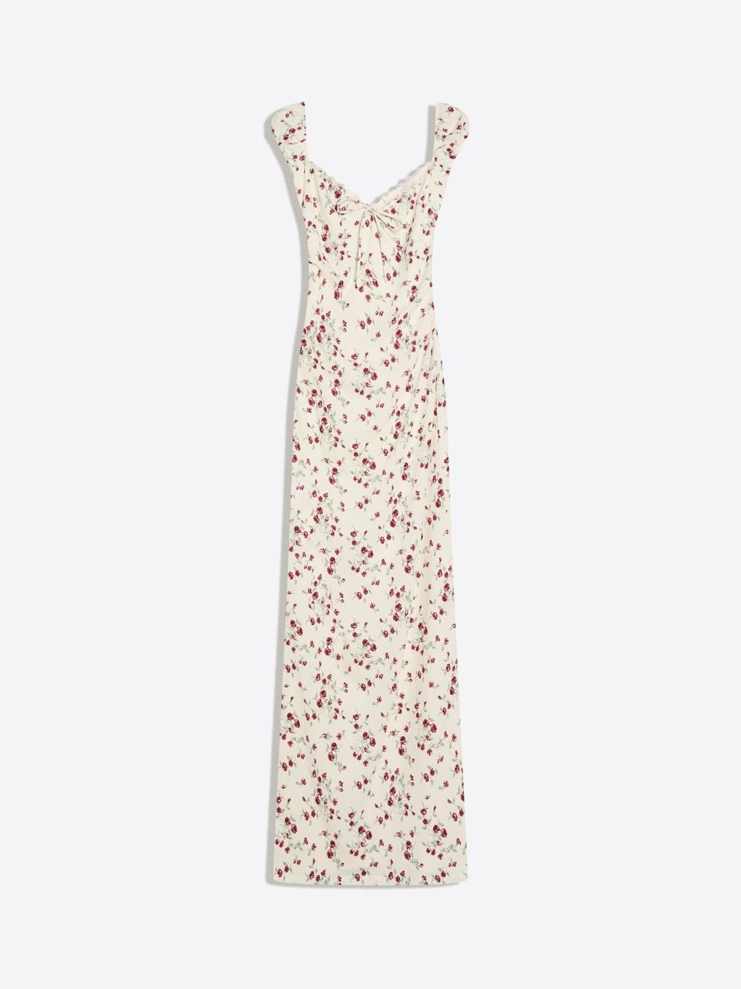 Lace Crinkle Midi Dress