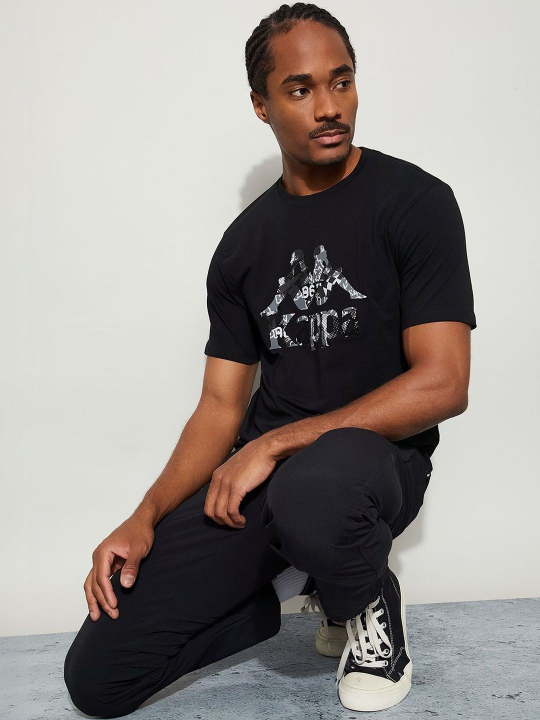 Kappa Men Brand Logo Printed T-shirt