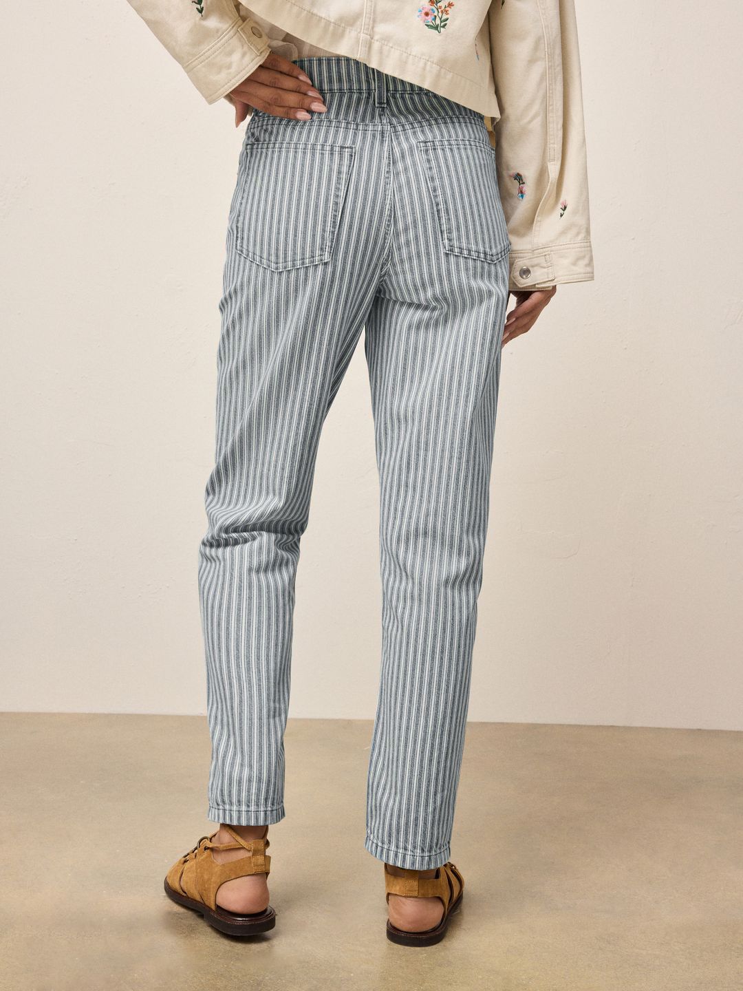 Regular Fit High-Rise Pure Cotton Jeans