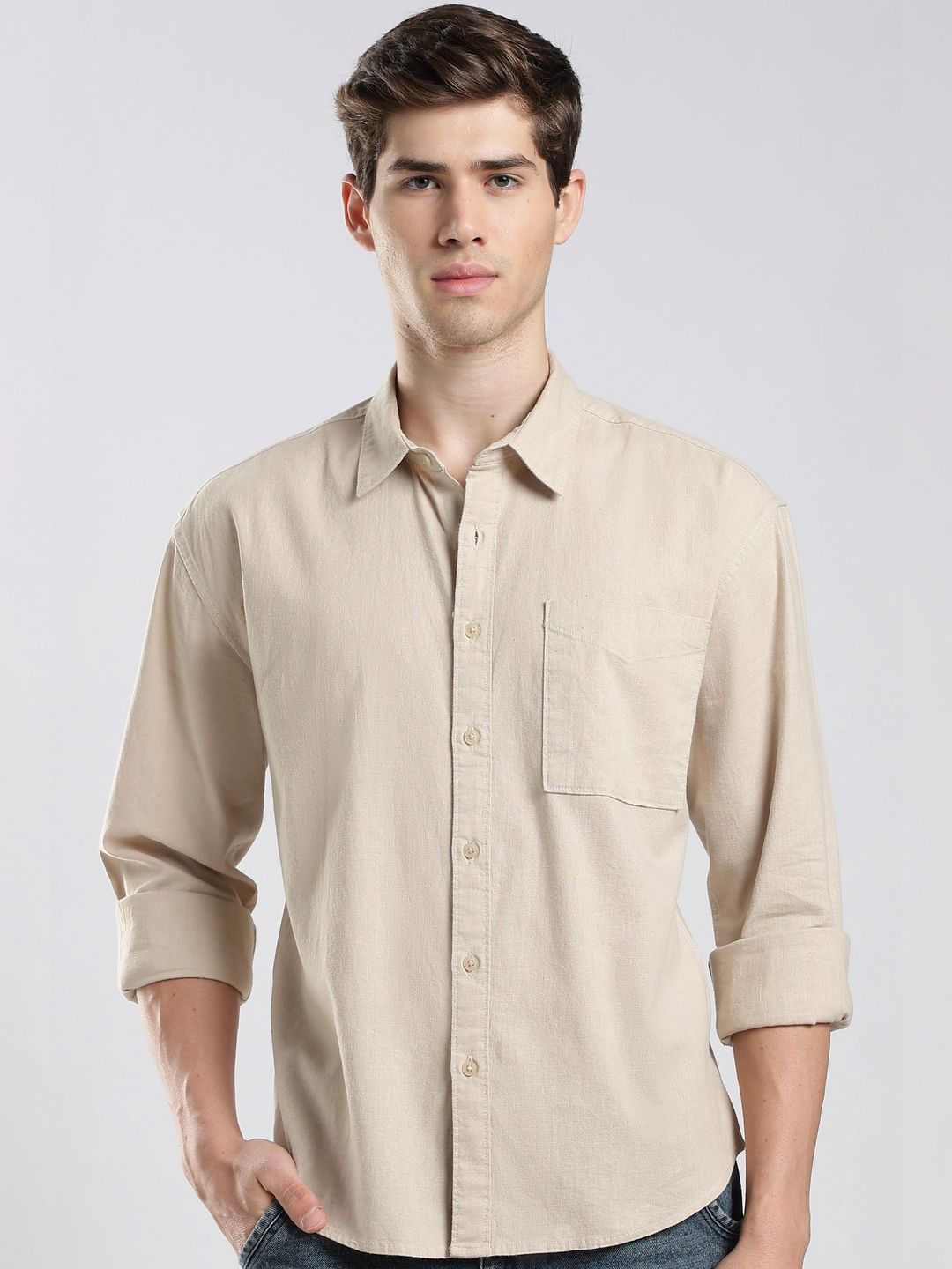 HERE&NOW Men Casual Shirt