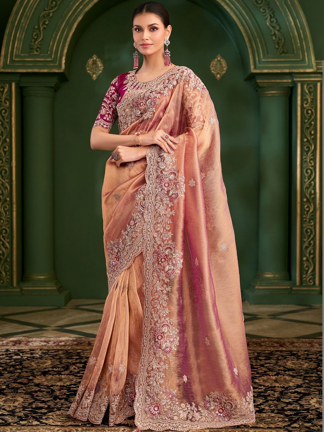 House of Pataudi House of Pataudi Embellished Festive Wear With Matching Blouse