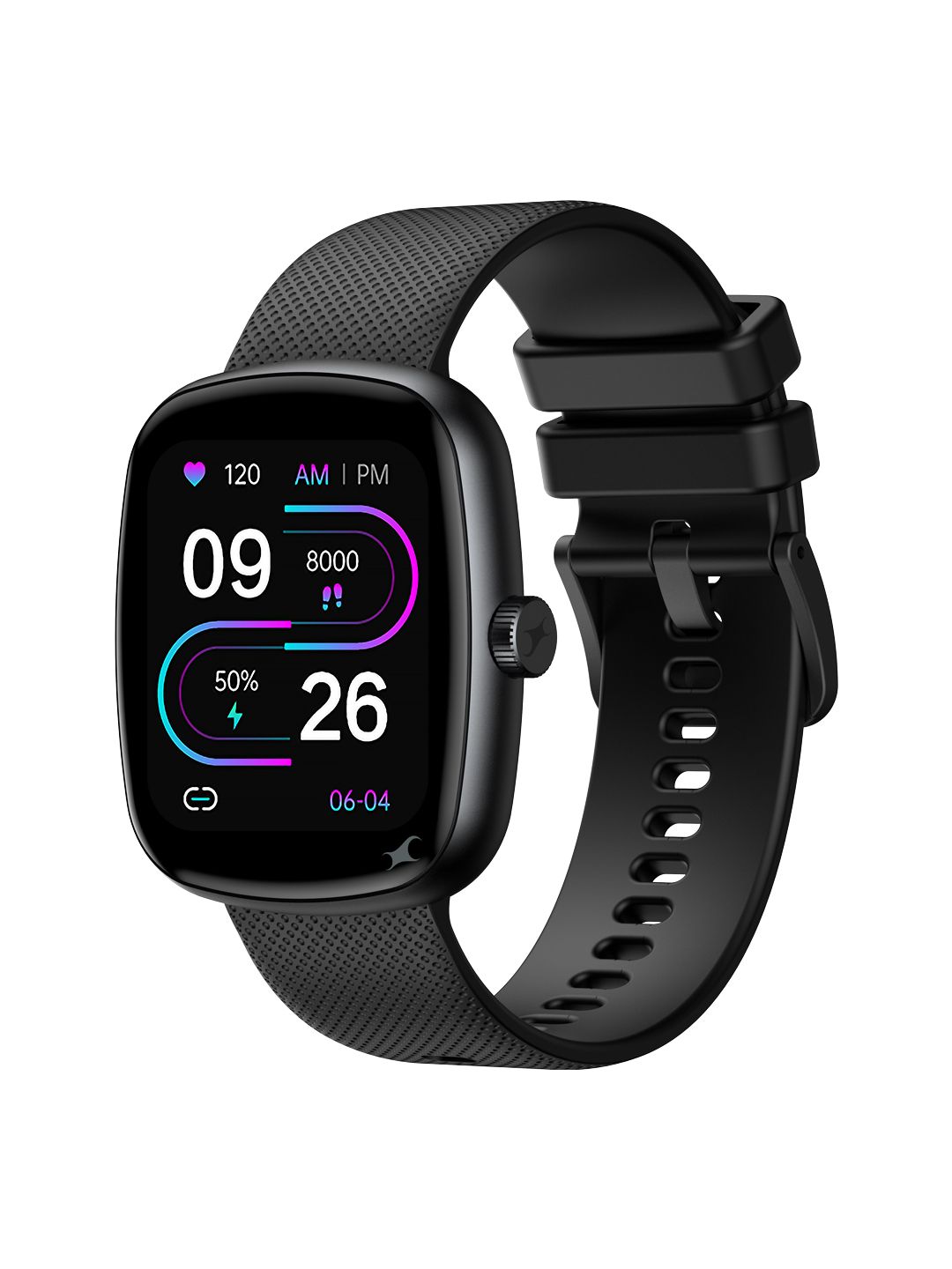 Fastrack Unisex Jupiter S3 1.83 TFT 2.5D Display Smartwatch - Black