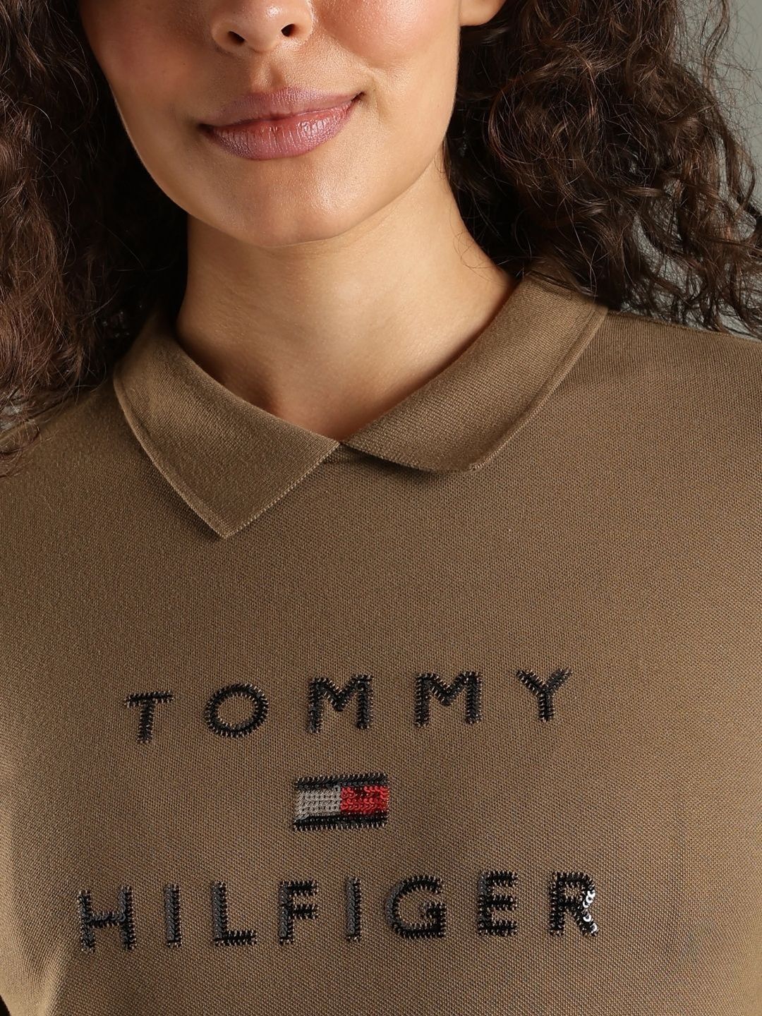 Brand Logo Polo Collar T-shirt