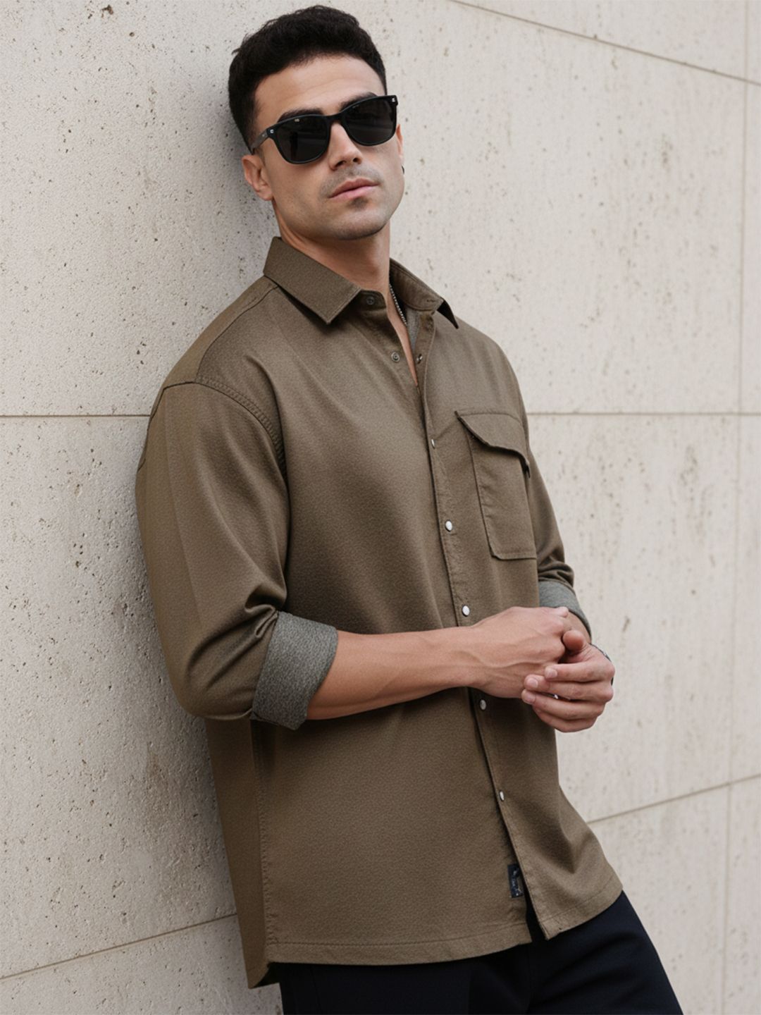 The Roadster Life Co. Relaxed Fit Opaque Casual Shirt