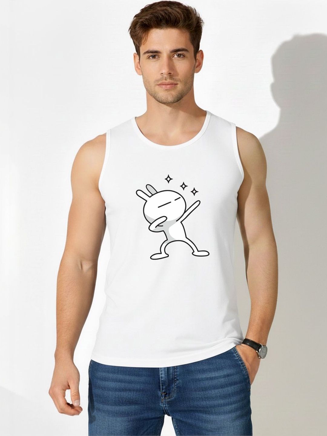 CRYPTIC Printed Assorted Cotton Tank deal from myntra