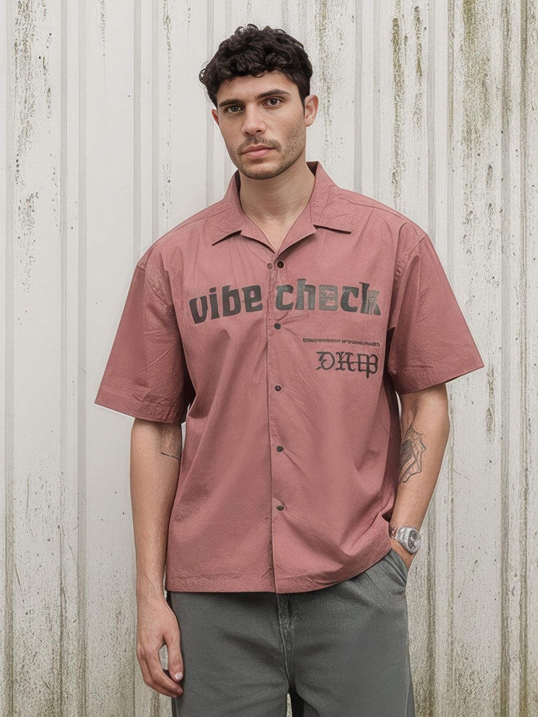 Roadster The Roadster Life Co. Printed Pure Cotton Relaxed Shirt
