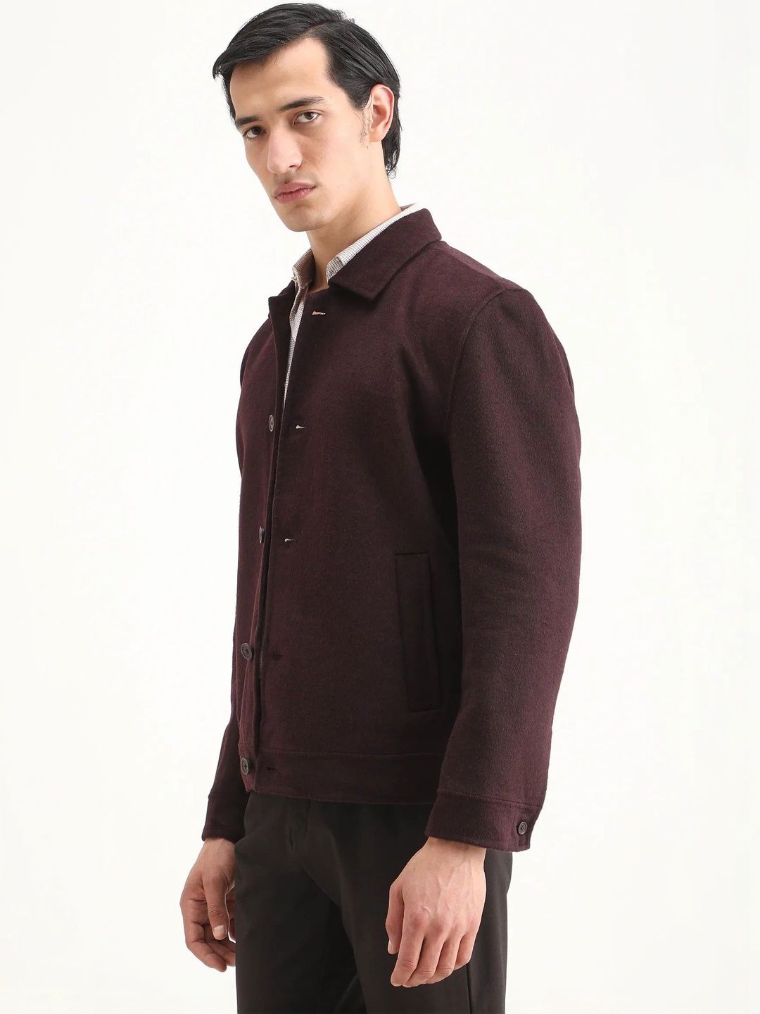 RARE RABBIT Spread Collar Tailored Jacket