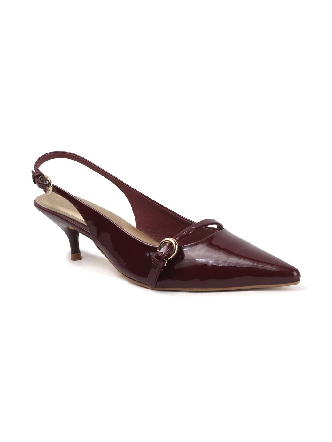 ELVYN ELVYN Women PU Slip-On Slingback Heels