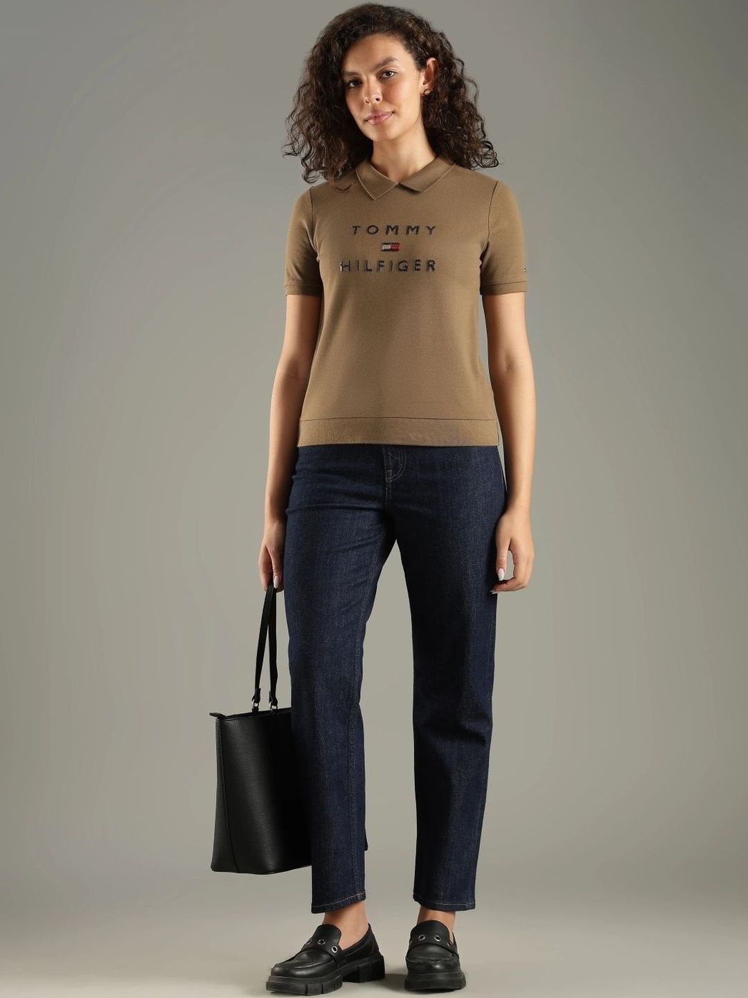 Brand Logo Polo Collar T-shirt