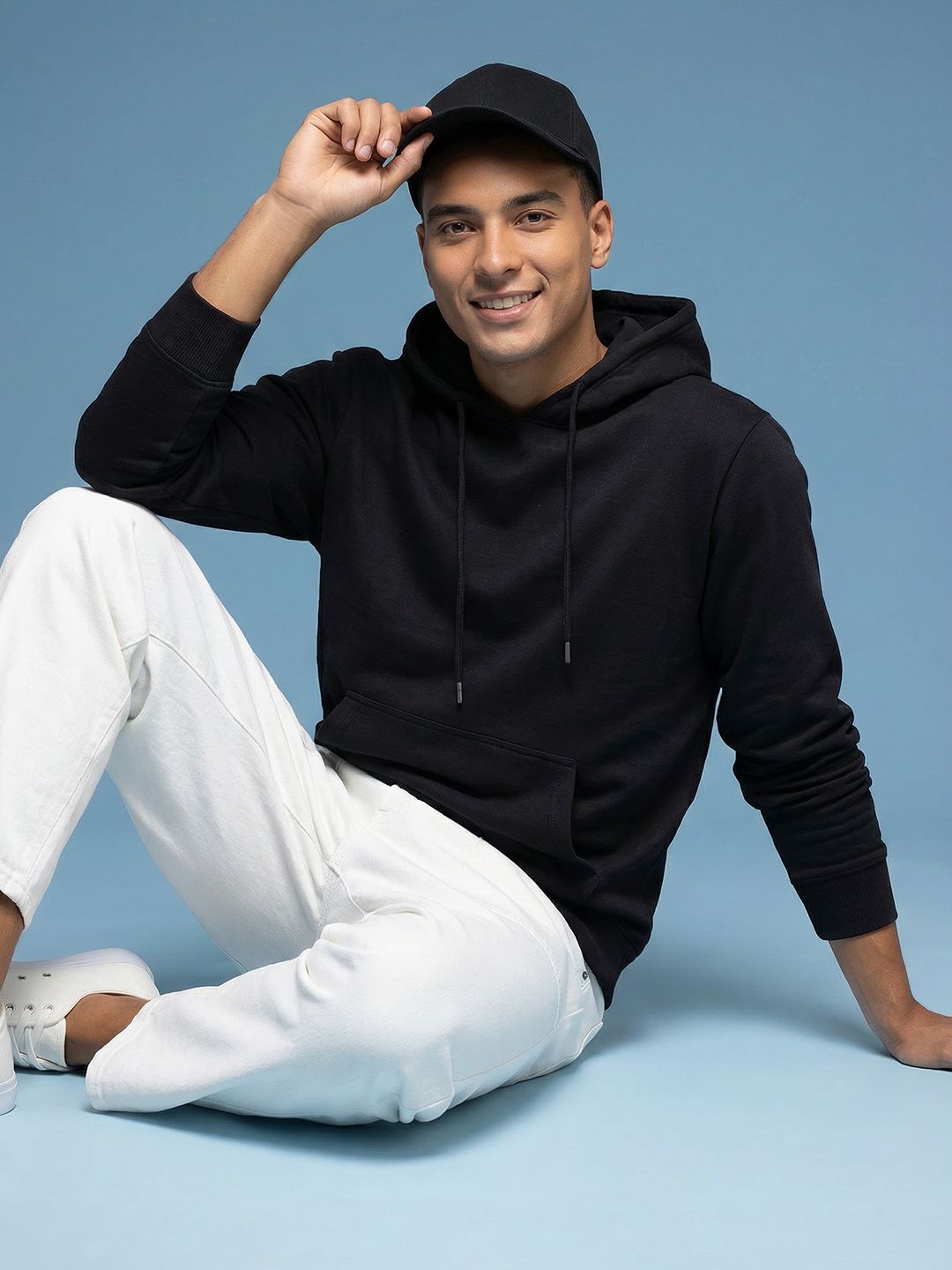 HERE&NOW Hooded Pure Cotton Sweatshirt